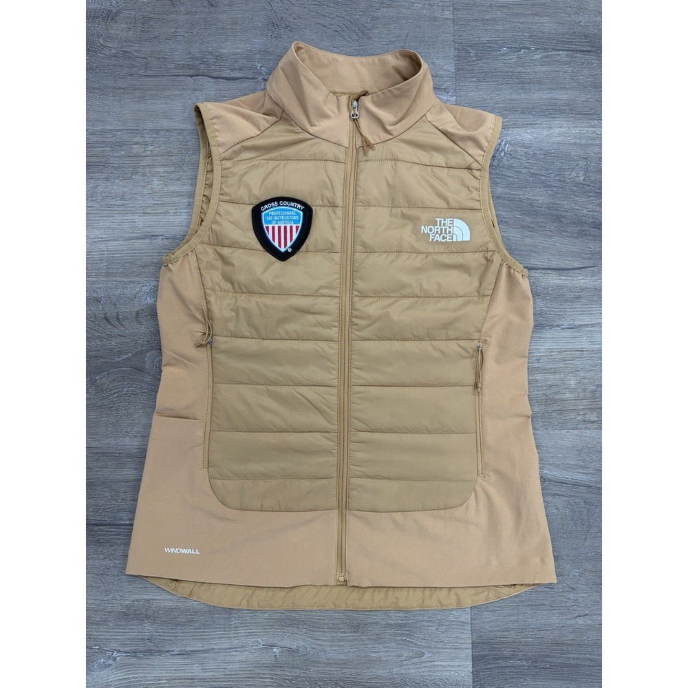 The North Face Shelter Cove Vest Womens Small Almond Butter WindWall Ski Patch